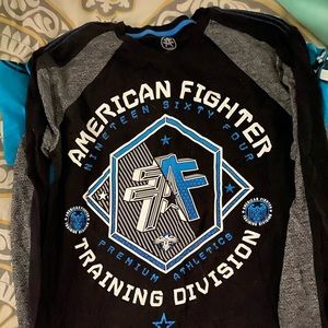 Long sleeve American fighter shirt large